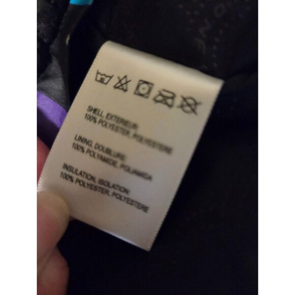 VTG Y2K ONeill Womens colorblock Checkered Ski Jacket Coat L Patchwork snowboard - Picture 5 of 10